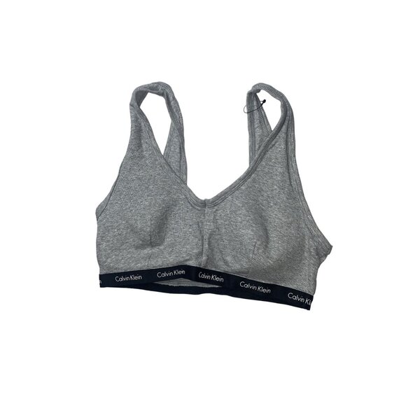 CALVIN KLEIN Gray Wireless  Bralette Size‎ Large - Picture 2 of 8
